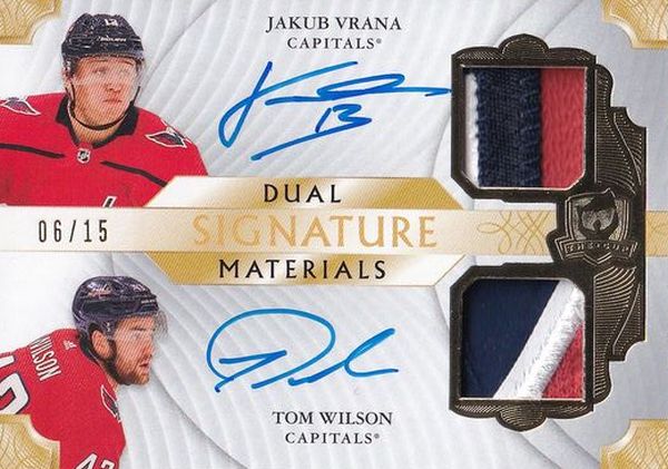 AUTO patch karta VRÁNA/WILSON 19-20 UD The CUP Dual Signature Materials /15